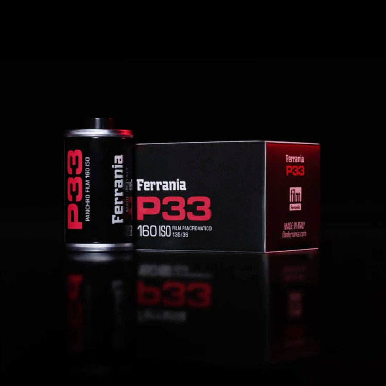 Filme fotográfico 35mm Ferrania P33 ISO 160 Preto e Branco 36 poses