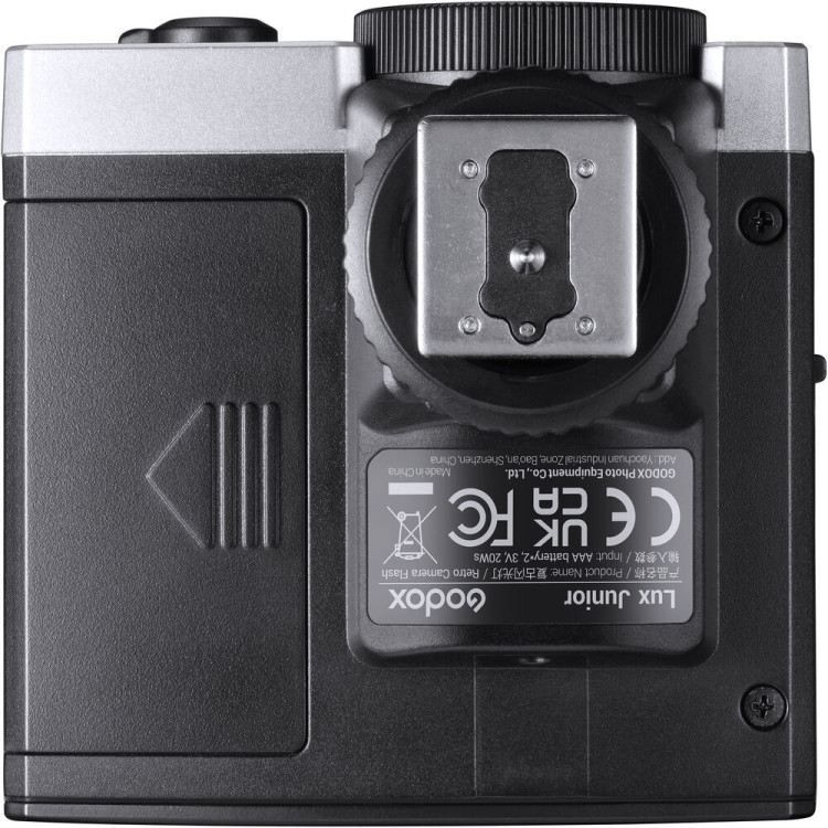 Flash retrô Godox Lux Junior para câmeras fotográficas