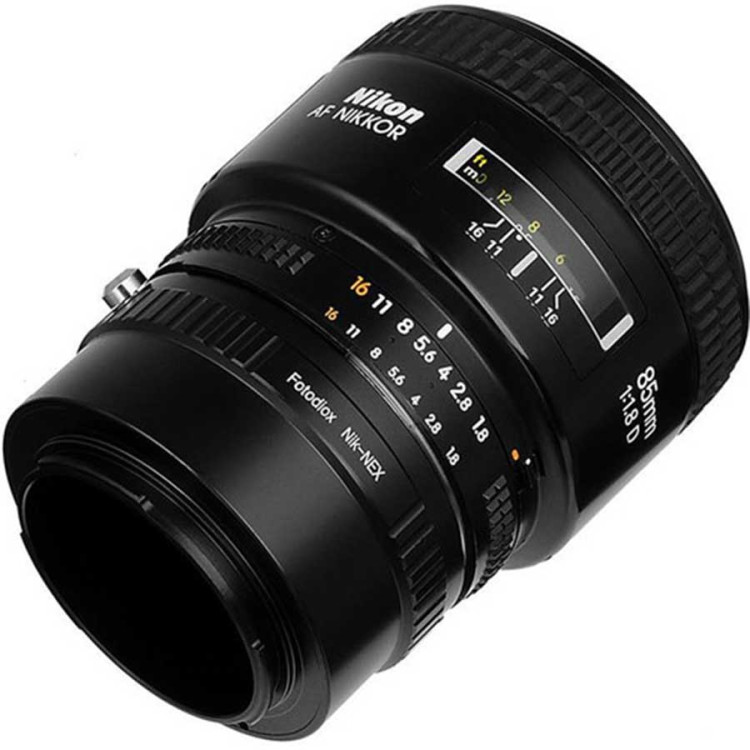Anel Adaptador Fotodiox FONIKFSNYE (Lente Nikon F em câmera Sony E)
