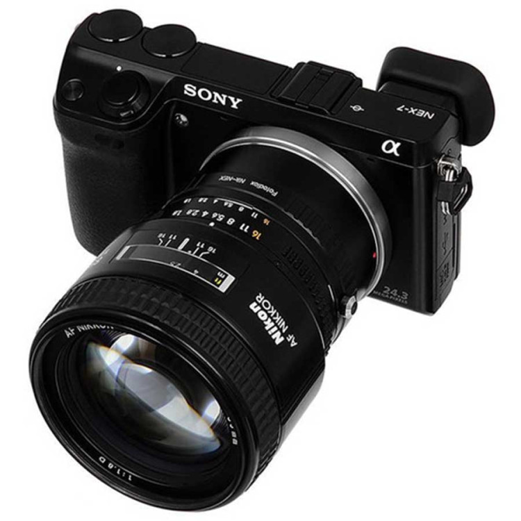 Anel Adaptador Fotodiox FONIKFSNYE (Lente Nikon F em câmera Sony E)