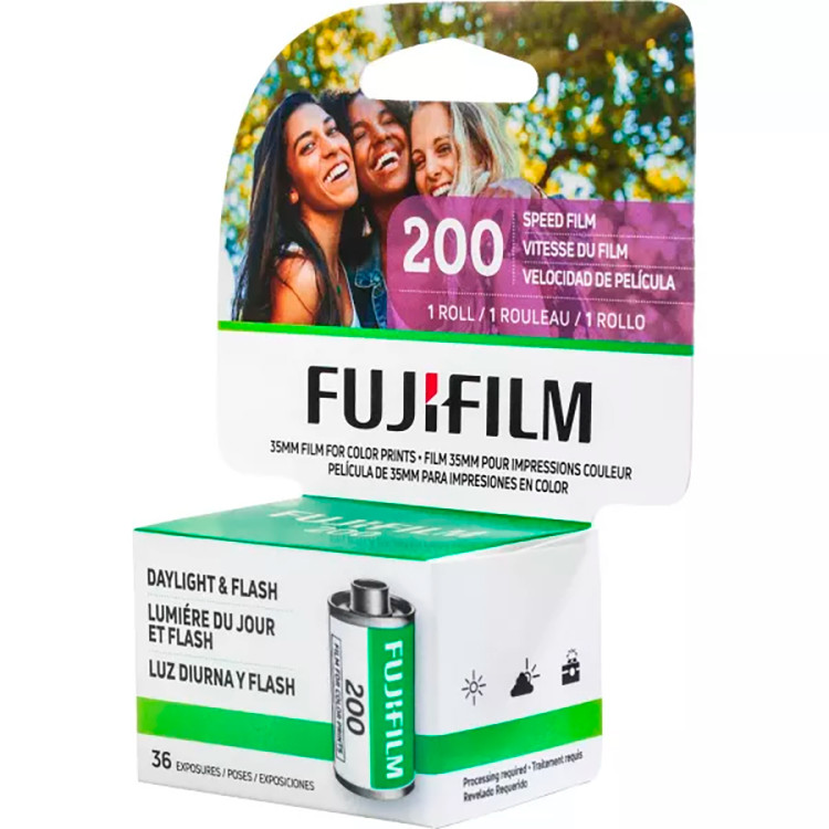 Filme fotográfico 35mm Fujifilm 200 ISO 200 Colorido 36 poses