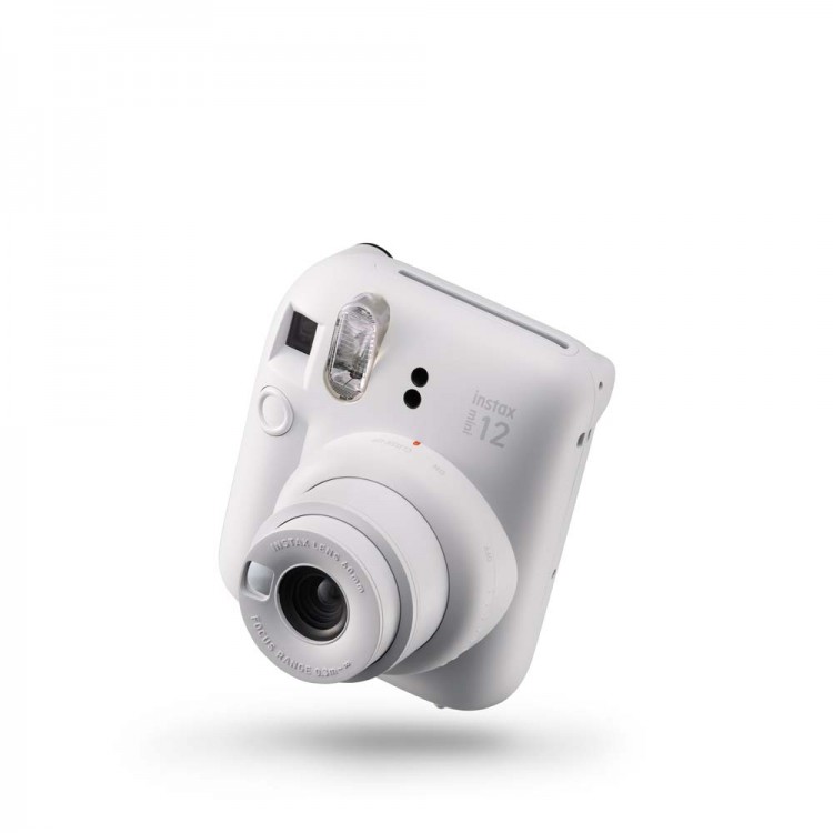 Kit câmera Instantânea Fujifilm instax mini 12 BRANCO MARFIM + bolsa + filme macaron com 10 fotos