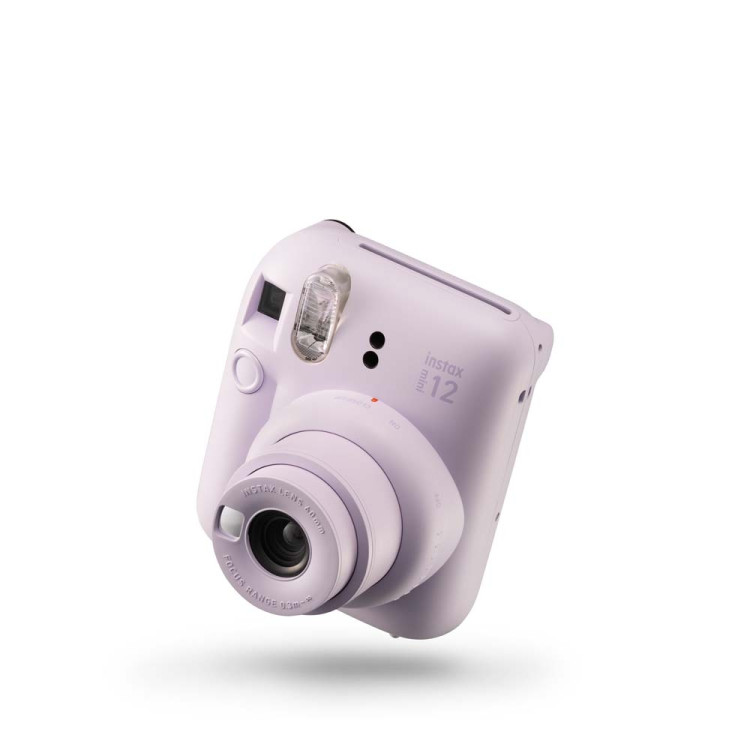 Kit câmera Instantânea Fujifilm instax mini 12 LILÁS CANDY + bolsa + filme spray com 10 fotos