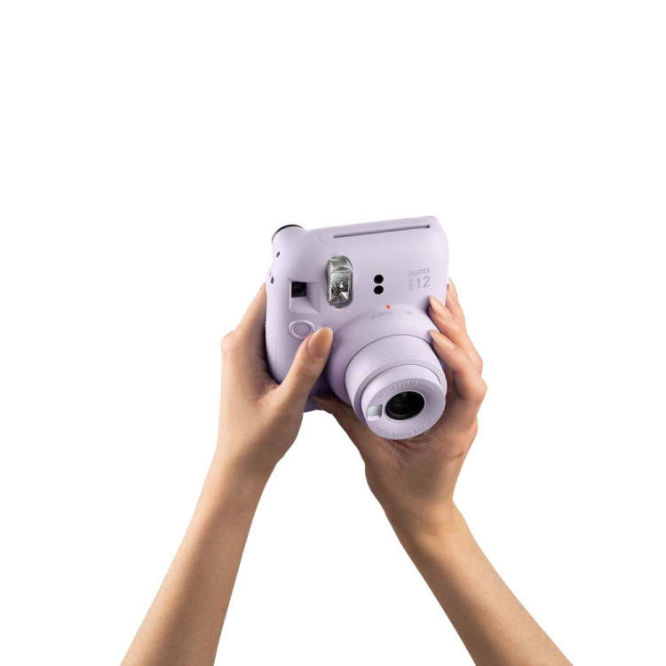 Kit câmera Instantânea Fujifilm instax mini 12 LILÁS CANDY + bolsa + filme spray com 10 fotos