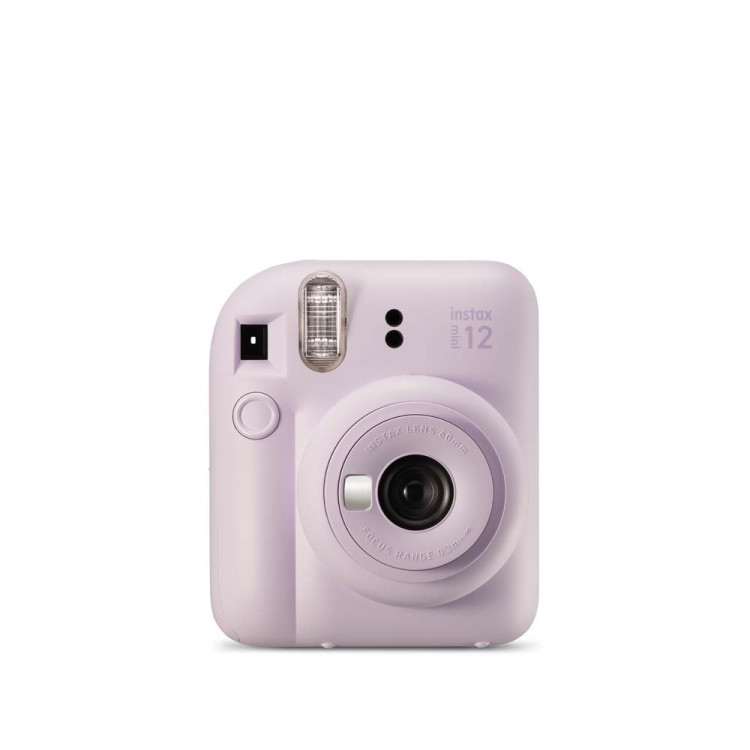 Kit câmera Instantânea Fujifilm instax mini 12 LILÁS CANDY + bolsa + filme spray com 10 fotos