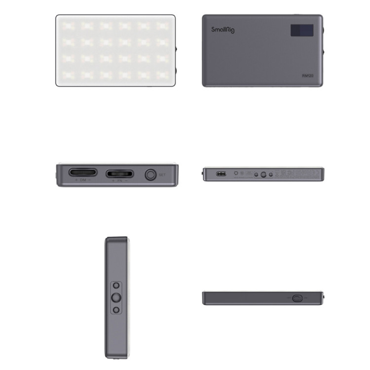Iluminador de LED RGB compacto SmallRig RM120