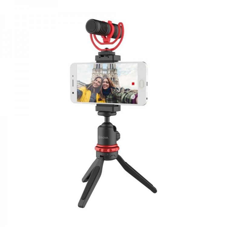 Kit de acessórios Boya BY-VG350 para gravação de vídeo em smartphone
