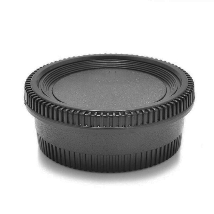 Kit com tampas de proteção QTS4639A para Nikon F (traseira da lente + corpo da câmera)