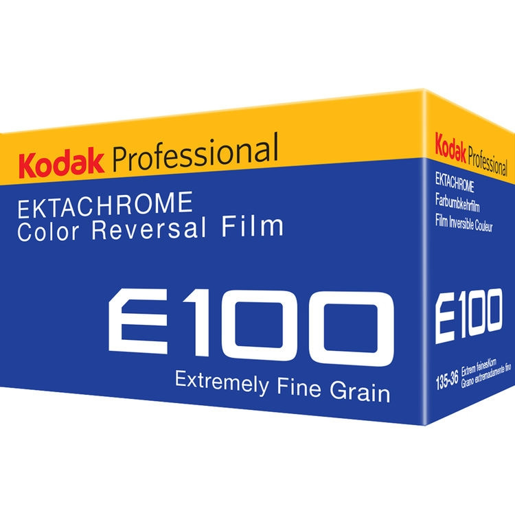 Filme fotográfico 35mm Kodak Ektachrome E100 ISO 100 Colorido Positivo 36 poses