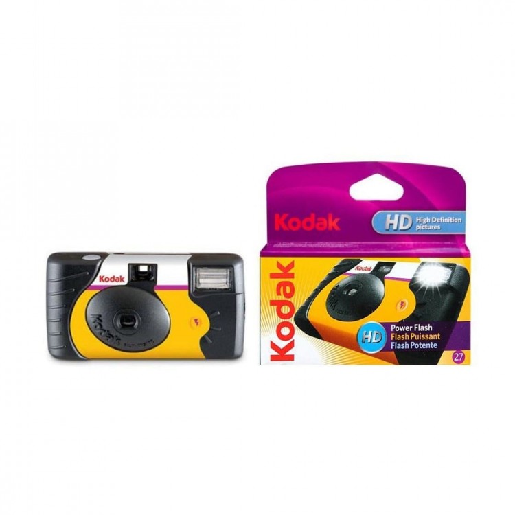 Câmera analógica 35mm descartável Kodak HD Power Flash