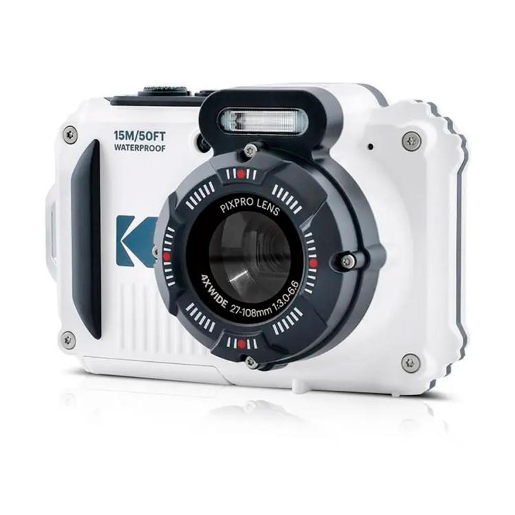 Câmera compacta Kodak PIXPRO WPZ2 à prova d'água (BRANCA)