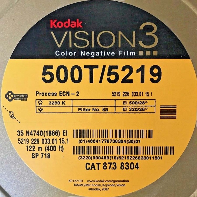 Filme fotográfico 35mm Kodak VISION3 500T/5219 ISO 500 Colorido 36 poses