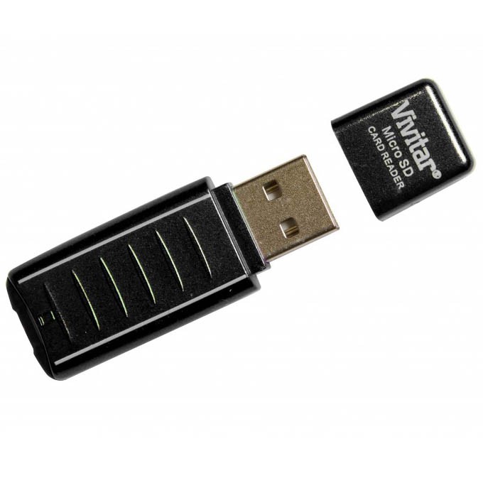 Leitor de cartão de memória microSD Vivitar VIVRW1000