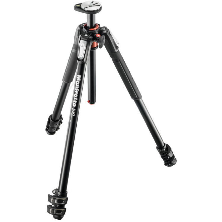 Tripé Manfrotto MK190XPRO3-3W (Kit MT190XPRO3 com cabeça MHXPRO-3W)