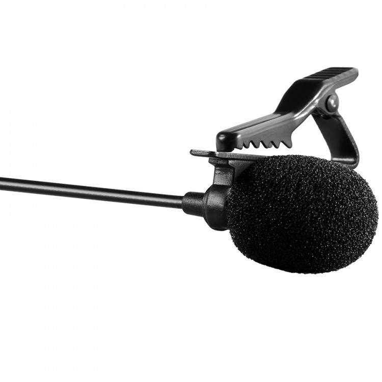 Microfone de lapela Boya BY-M1 para câmeras, smartphones, computadores e gravadores de áudio