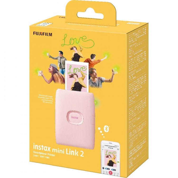 Impressora para Smartphone Fujifilm instax mini Link 2 - Soft Pink
