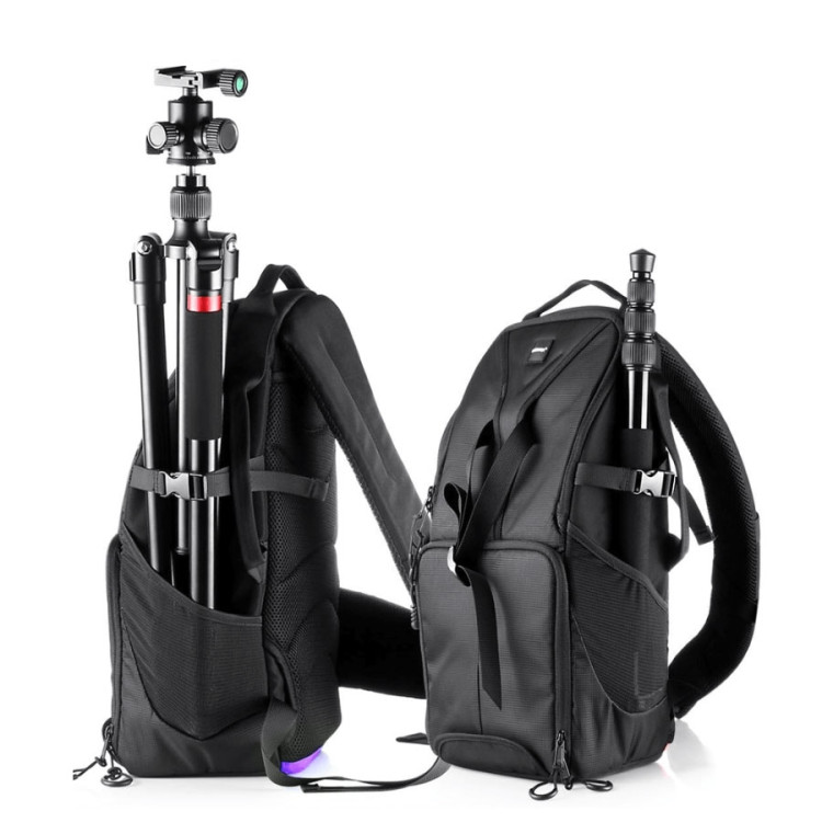 Mochila Neewer EC-8879-S para equipamento fotográfico (Fundo Roxo)