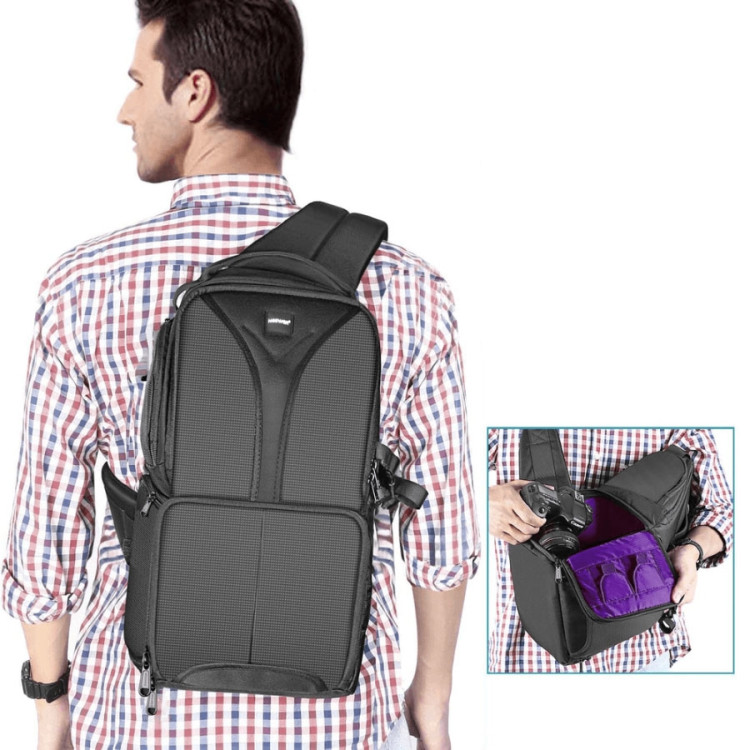 Mochila Neewer EC-8879-S para equipamento fotográfico (Fundo Roxo)