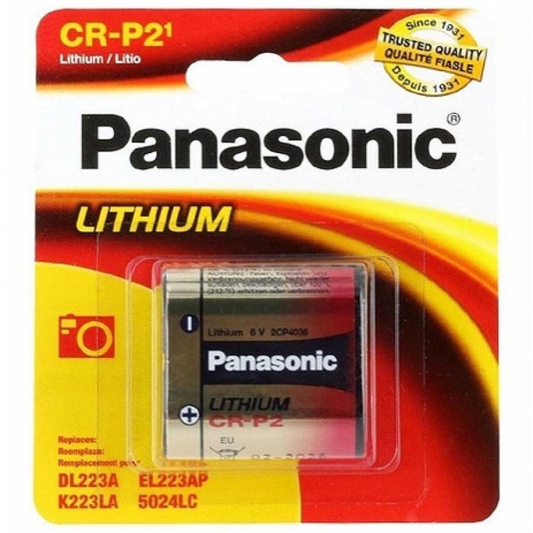 Pilha de lítio Panasonic CR-P2 6V