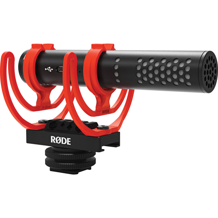 Microfone shotgun Rode VideoMic GO II com montagem em sapata de câmera