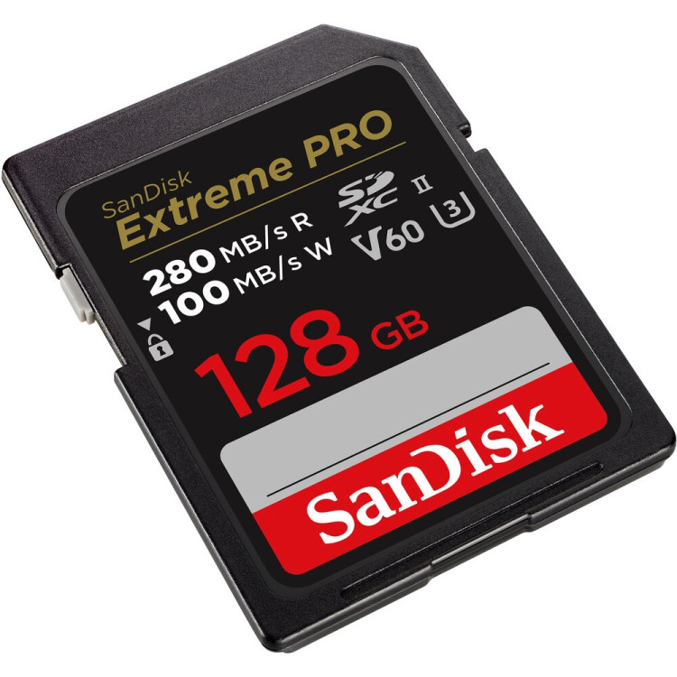 Cartão SDXC Sandisk UHS-II Extreme PRO 128GB - 280MB/s (V60)