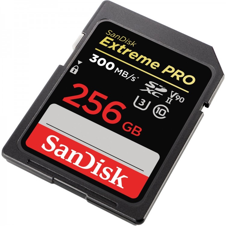 Cartão SDXC SanDisk Extreme PRO UHS-II 256GB - 300MB/s (V90)