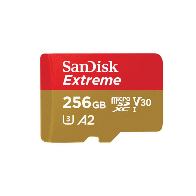 Cartão microSDXC Sandisk UHS-I Extreme 256GB - 170MB/s (com adaptador SD)