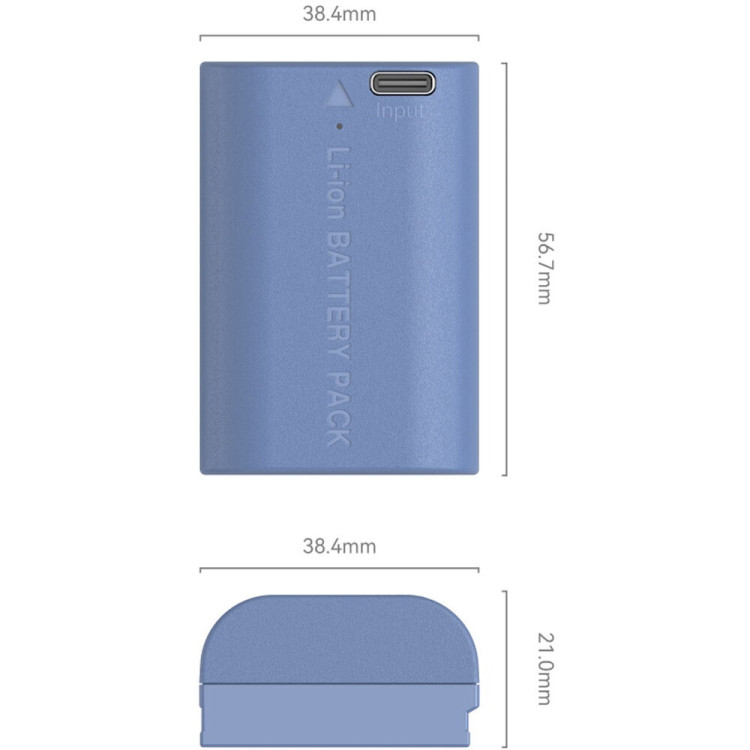 Bateria recarregável SmallRig 4264 LP-E6NH USB-C