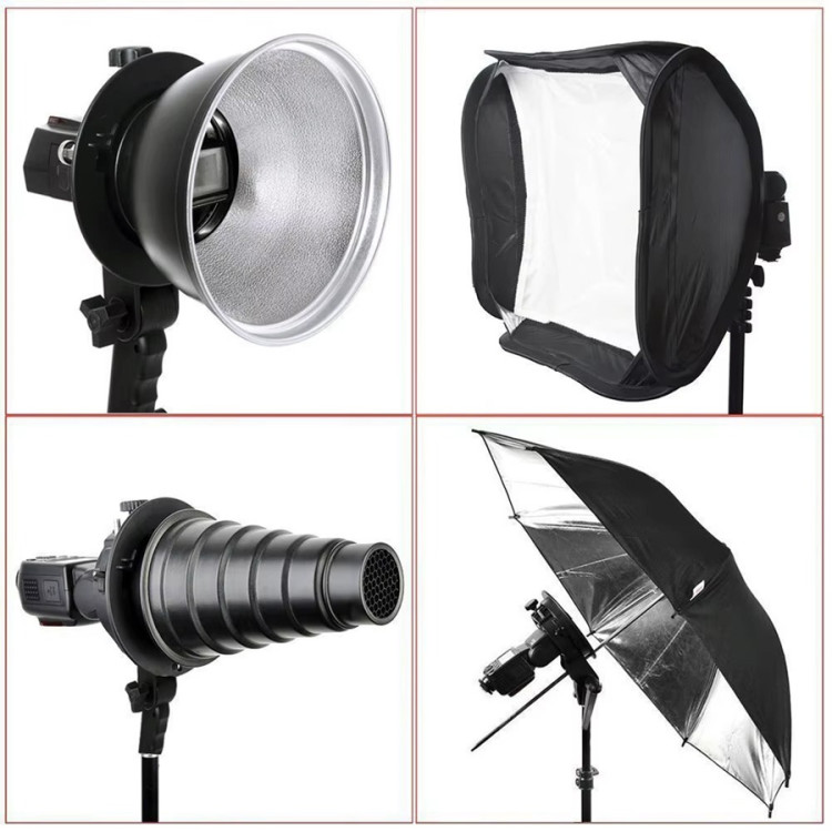 Suporte para flash dedicado Tipo-S com encaixe Bowens