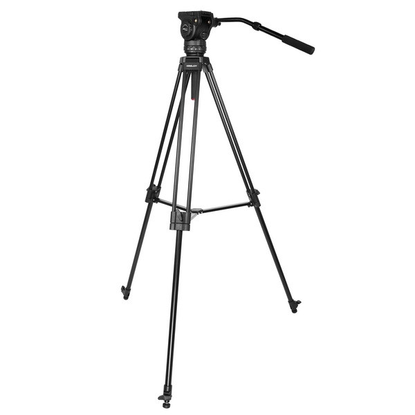 Tripé Kingjoy VT-2100L + VT-3530 com cabeça para vídeo - Suporta até 15 kg