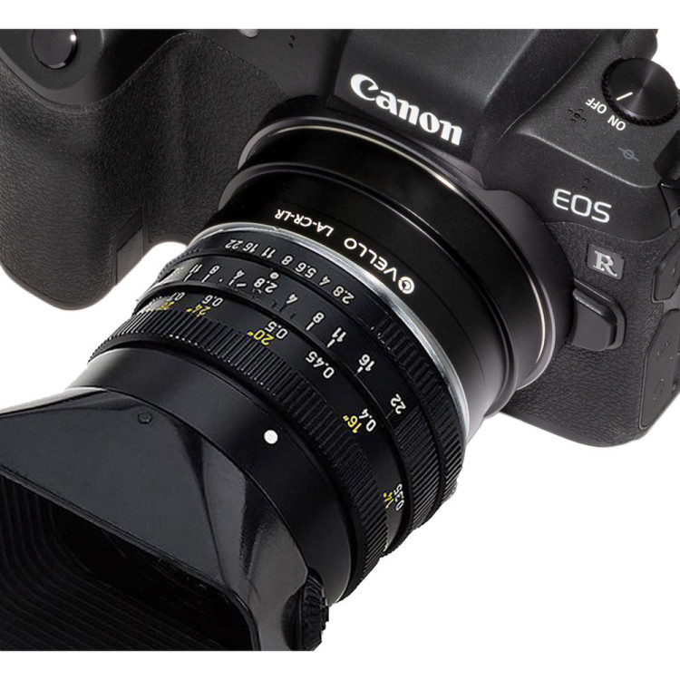 Anel Adaptador Vello LA-CR-LR (Lente Leica R em câmera Canon EOS R)
