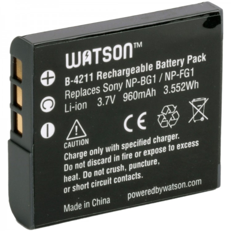 Bateria recarregável Watson NP-FG1 / NP-BG1 para Sony (B-4211)
