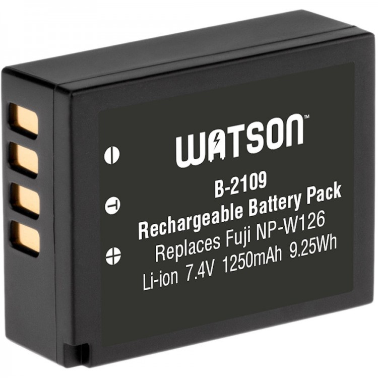 Bateria recarregável Watson NP-W126 para Fujifilm (B-2109)