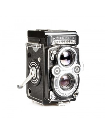 Câmera analógica TLR Rolleiflex 3.5F Planar 75mm f3.5 - USADA