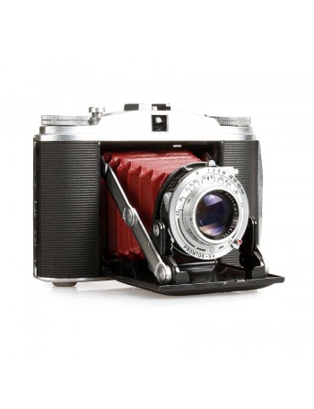 Câmera analógica médio-formato Agfa Isolette II com lente Solinar 75mm f3.5 - USADA