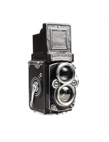 Câmera analógica TLR Rolleiflex 2.8E Planar 80mm f2.8 - USADA