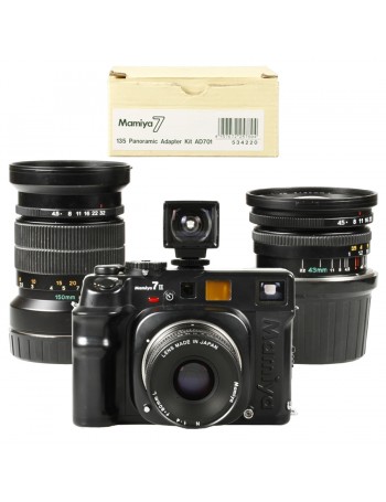 Câmera analógica médio-formato Mamiya 7 II kit com 3 lentes - USADA