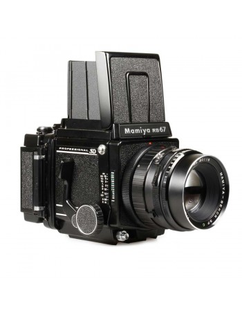 Câmera analógica médio-formato Mamiya RB67 Pro SD com lente 150mm f4 - USADA