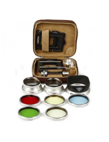 Câmera analógica TLR Rolleiflex 2.8E Planar 80mm f2.8 + acessórios - USADA
