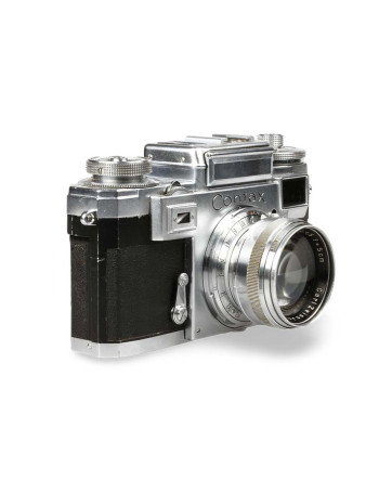Câmera analógica 35mm Contax IIIA com lente Carl Zeiss Jena 50mm f1.5 - USADO