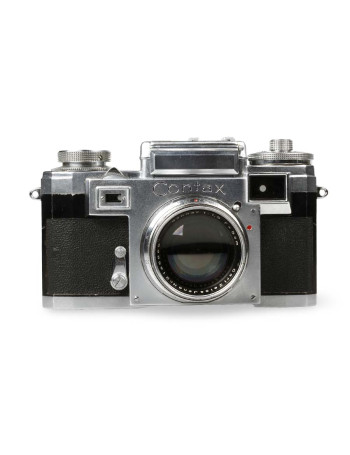 Câmera analógica 35mm Contax IIIA com lente Carl Zeiss Jena 50mm f1.5 - USADO