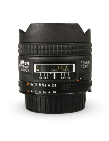 Objetiva Nikon AF NIKKOR 16mm Fisheye f2.8D - USADO