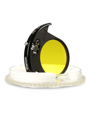 Filtro amarelo "drop-in" Canon para lente FD 300mm f2.8 - USADO