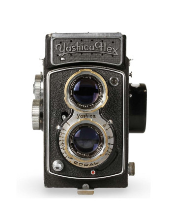 Câmera analógica TLR Yashicaflex S (Heliotar) - USADO