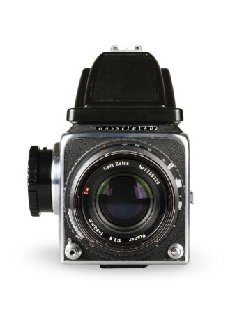 Câmera analógica médio formato Hasselblad 500CM com objetiva Planar 80mm f2.8 - USADO