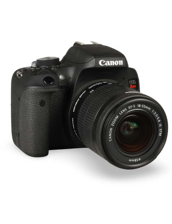 Câmera DSLR Canon EOS Rebel T6i com lente 18-55mm IS STM - USADO (5.415 disparos)