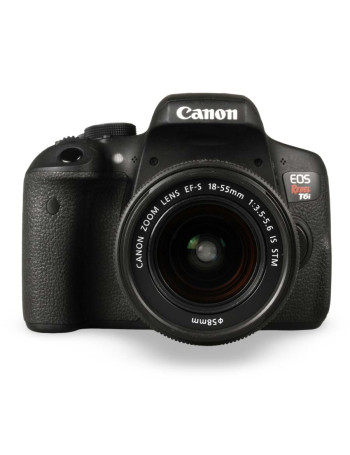 Câmera DSLR Canon EOS Rebel T6i com lente 18-55mm IS STM - USADO (5.415 disparos)