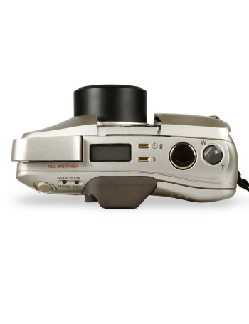 Câmera analógica compacta 35mm Olympus µ[mju:] ZOOM 140 VF (PRATA) - USADA