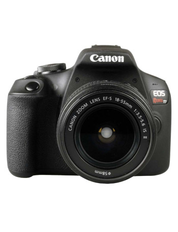 Câmera DSLR Canon EOS Rebel T7+ Plus com lente 18-55mm IS II - USADO (397 disparos)