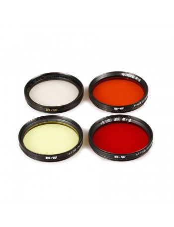 Kit de filtros B+W 39 mm (amarelo, vermelho, laranja e UV) - USADO